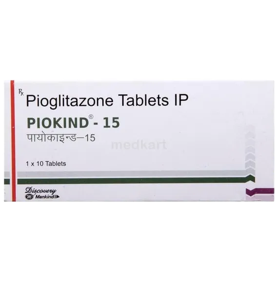 piokind 15mg tablet 10's
